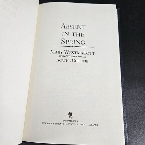 Mary Westmacott Absent In The Spring Hardcover Leatherette Agatha Christie USA - Picture 1 of 12